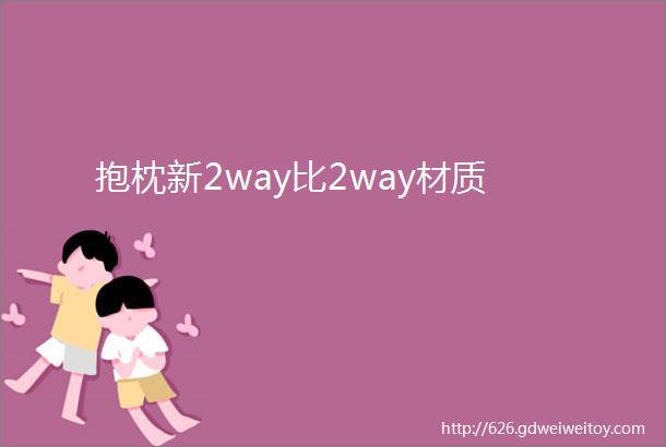 抱枕新2way比2way材质